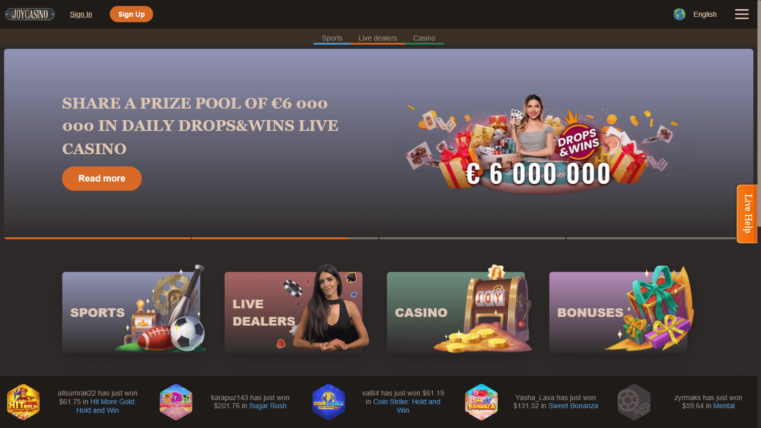 Альтернативный доступ Joycasino
